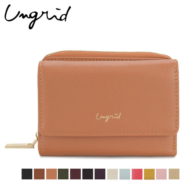 アングリッド Ungrid 財布 ミニ財布 レディース ラウンドファスナー SMOOTH MINI WALLET