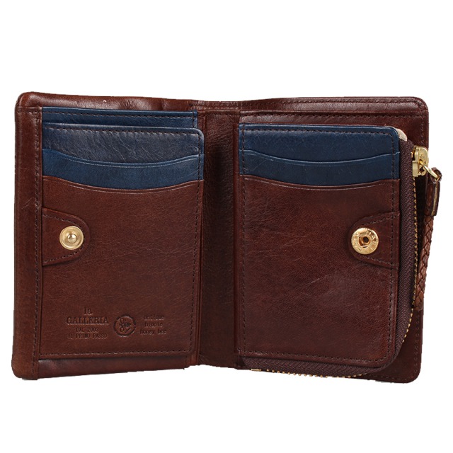 ラ ガレリア la GALLERIA 紙入れ 二つ折り メンズ 青木鞄 本革 L字ジッパー ARROSTO WALLET 2973
