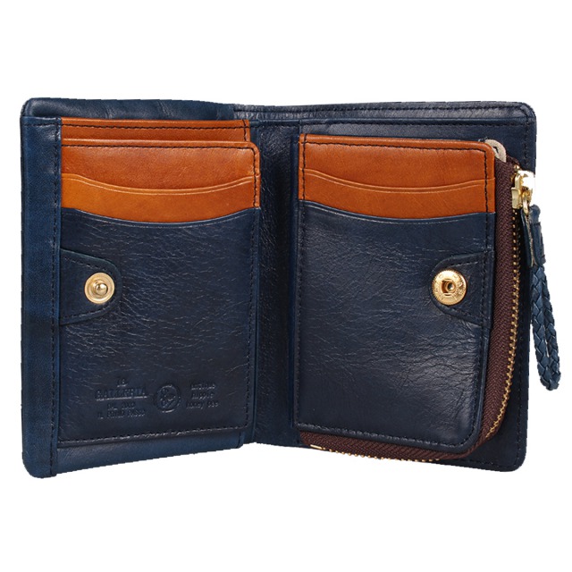 ラ ガレリア la GALLERIA 紙入れ 二つ折り メンズ 青木鞄 本革 L字ジッパー ARROSTO WALLET 2973