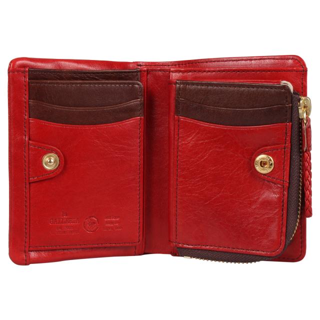 ラ ガレリア la GALLERIA 紙入れ 二つ折り メンズ 青木鞄 本革 L字ジッパー ARROSTO WALLET 2973
