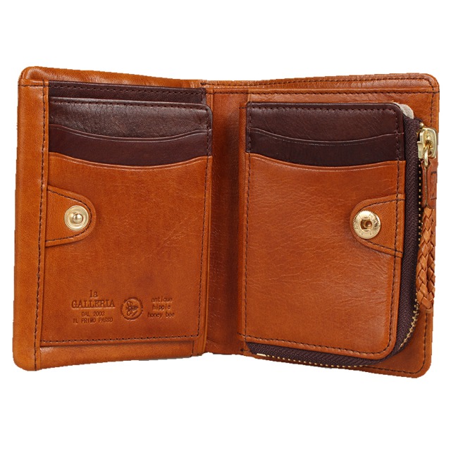 ラ ガレリア la GALLERIA 紙入れ 二つ折り メンズ 青木鞄 本革 L字ジッパー ARROSTO WALLET 2973