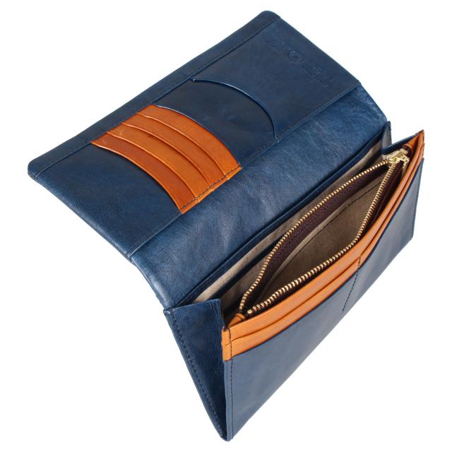 ラ ガレリア la GALLERIA 長財布 メンズ 青木鞄 本革 ARROSTO LONG WALLET キャメル チョコ レッド ダーク ブルー 2974