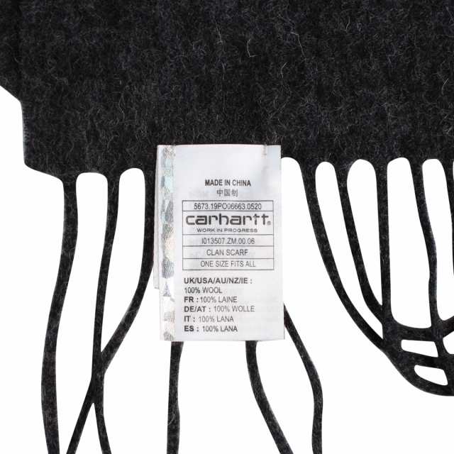 カーハート carhartt マフラー スカーフ メンズ レディース CLAN SCARF ブラック グレー ネイビー オレンジ ブラウン 黒 I013507