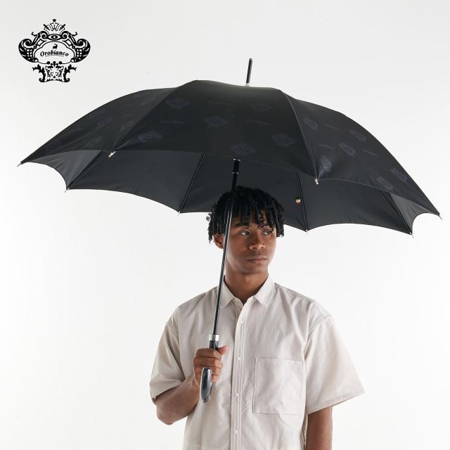 オロビアンコ Orobianco 長傘 雨傘 メンズ レディース 軽量 撥水 コロナロゴ ブラック 黒 607010002の通販は 16,500円