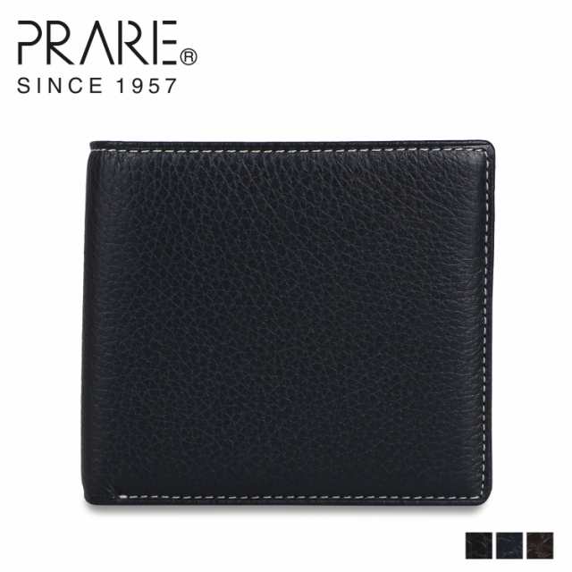 プレリー PRAIRIE 二つ折り財布 メンズ 本革 イタリアンディア ITALIANDEERSKIN NP17112