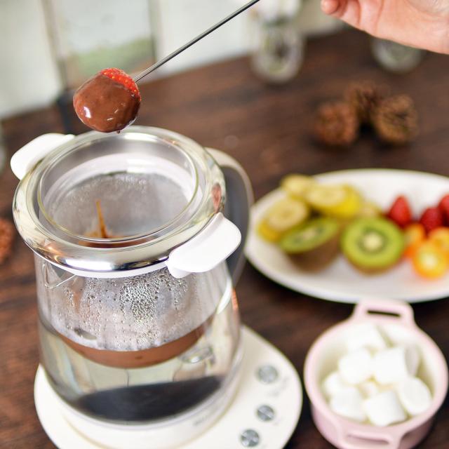 特典付き BUYDEEM バイディーム マルチポット 電気ケトル ガラス 1.5L 温度調整 クリア 95102