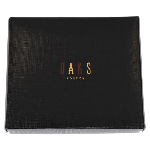 DAKS ダックス 二つ折り紙入れ メンズ WALLET 黒いこと 赤銅色 緑であること 黒 DP34414