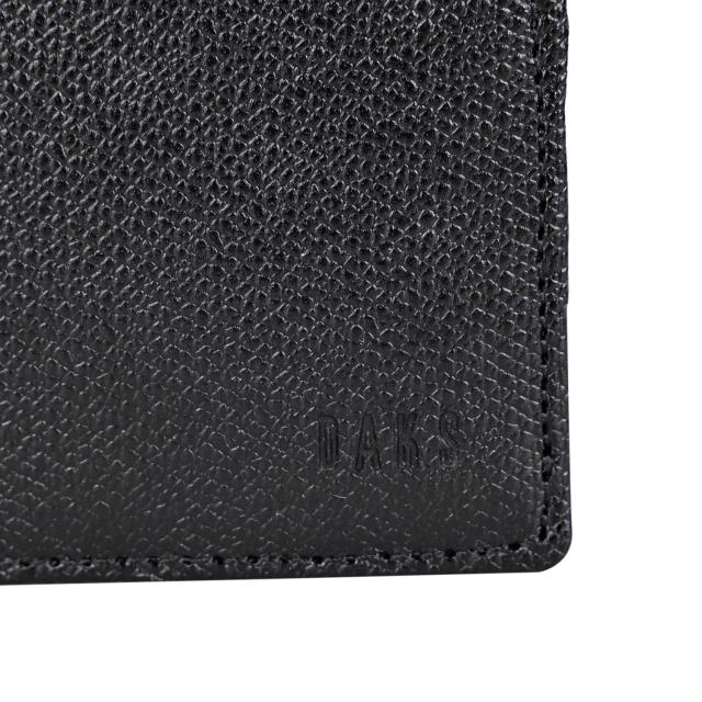 DAKS ダックス 二つ折り紙入れ メンズ WALLET 黒いこと 赤銅色 緑であること 黒 DP34414