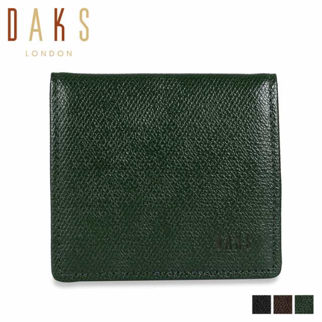 DAKS ダックス 財布 小銭入れ コインケース メンズ COIN CASE ブラック