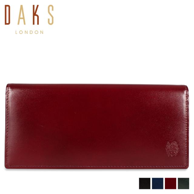 DAKS ダックス 長財布 メンズ 本革 LONG WALLET ブラック ネイビー ワイン レッド グリーン 黒 DP38120