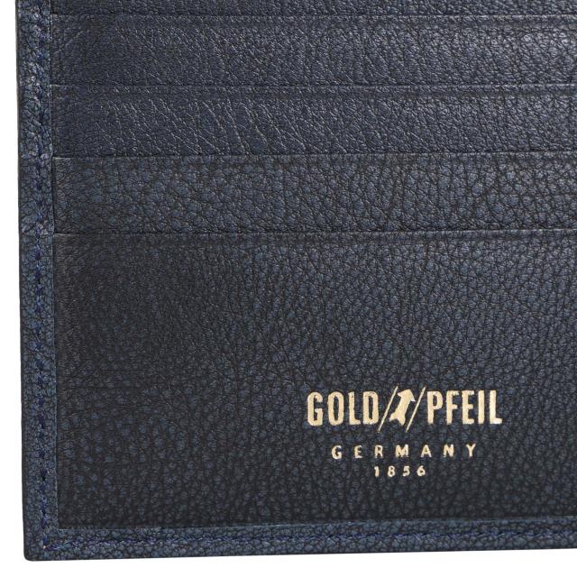 ゴールドファイル GOLD PFEIL 二つ折り財布 メンズ 本革 OXFORD ブラック ネイビー バーガンディー 黒 GP10320_5