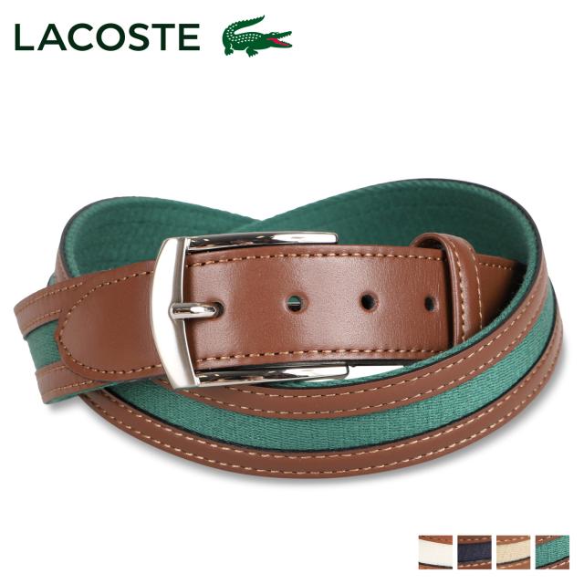ラコステ LACOSTE ベルト メンズ BELT アイボリー ネイビー ベージュ グリーン LB71570