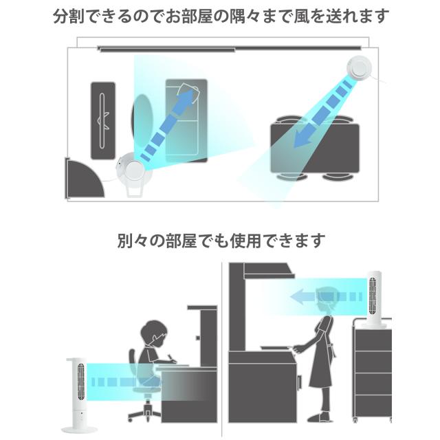 オンライフ ON-LIFE 扇風機 サーキュレーター DCモーター 首振り 静音 クミカゼ Kumikaze OLF-S100_5