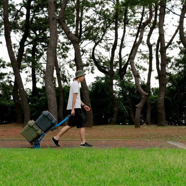 F-CART2×4 フラットカートツーバイフォー キャリーカート フラットカート FLAT CART 花岡車輛 HANAOKA 折りたたみ 4輪 2輪 F-CART_9