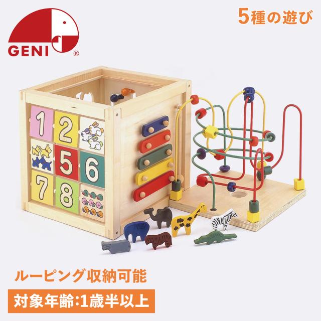 GENI ジェニ 森のあそび箱 型はめ パズル 木琴 1歳半から 知育玩具 木のおもちゃ 楽器 エドインター Ed・Inter 男の子 女の子 806487の通販は