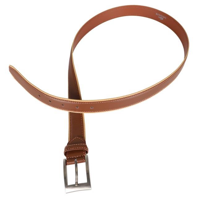 ラコステ LACOSTE ベルト レザーベルト メンズ 本革 BELT ネイビー カーキ ブラウン LB67070_2