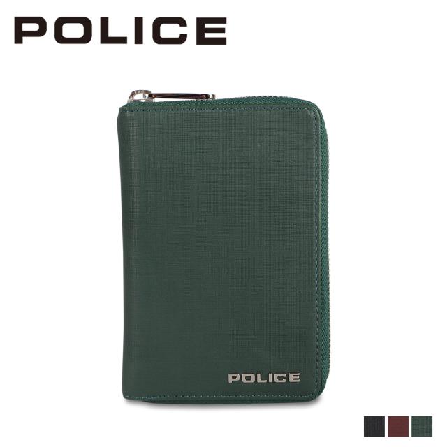 ポリス POLICE トレント 財布 二つ折り メンズ ラウンドファスナー ボックス型小銭入れ TRENTO PA-70603