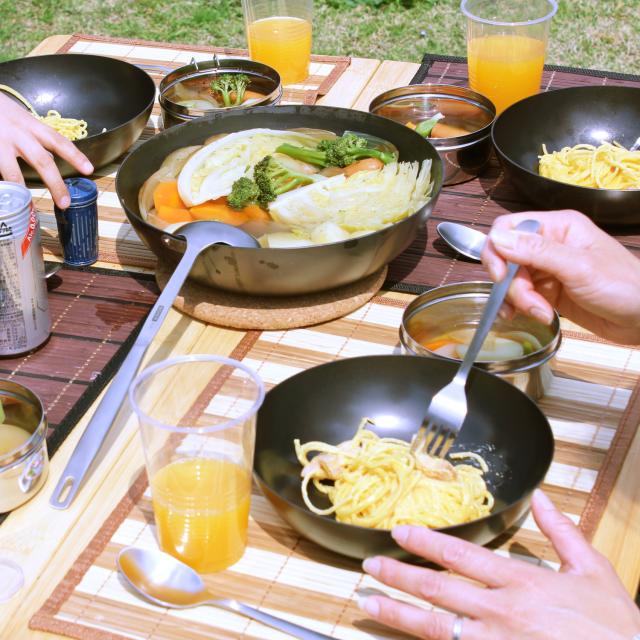 COCOpan ココパン フライパン 炒め 26糎 深型 IH 屁っ放り相応う 鉄 リバーともし火 極SONS C102-004