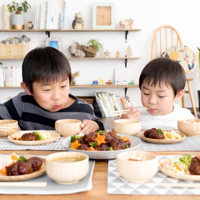 agney アグニー お食い初め 食器セット みやび 6点セット 天然素材 日本製 食洗器対応 AG-127MY_5
