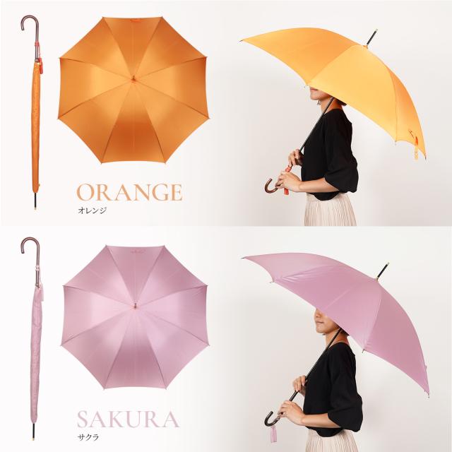 ワカオ WAKAO 雨傘 長傘 レディース 軽量 防水 撥水加工 天然素材 日本