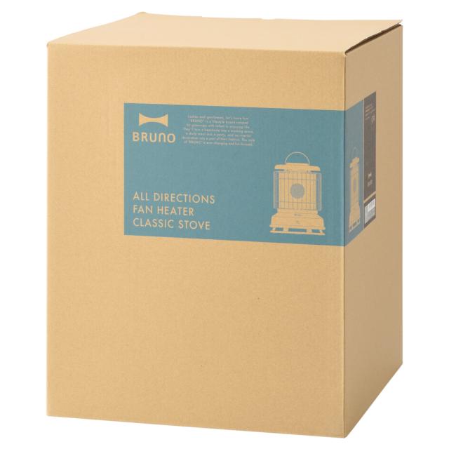 全方位型ファンヒーター Classic Stove アッシュブルー BRUNO