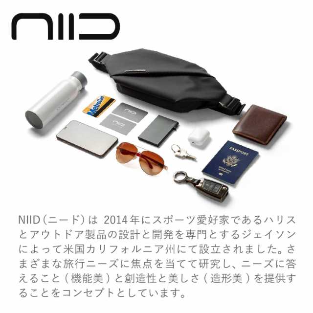 NIID ニード ショルダーバッグ チェストバッグ メンズ レディース 撥水