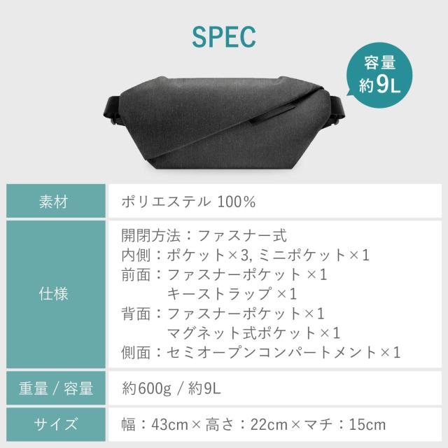 NIID ニード ショルダーバッグ ボディバッグ アン ロ プラス メンズ レディース 斜めがけ 撥水_9