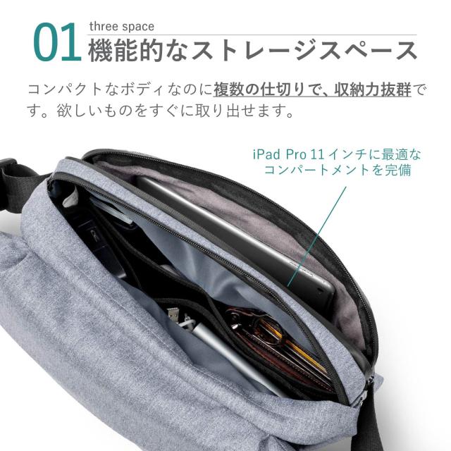 NIID ニード ショルダーバッグ ボディバッグ アン ロ プラス メンズ レディース 斜めがけ 撥水_2