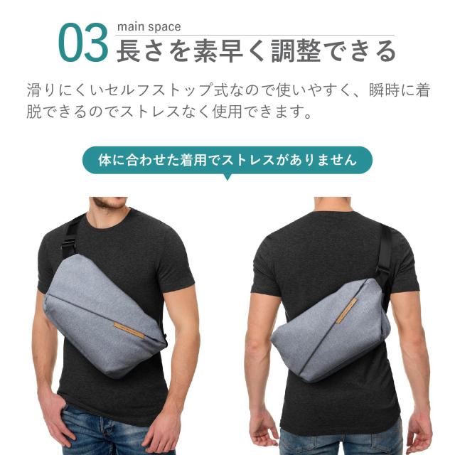 NIID ニード ショルダーバッグ ボディバッグ アン ロ プラス メンズ レディース 斜めがけ 撥水_4