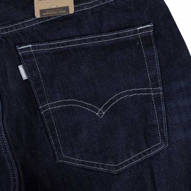 リーバイス LEVIS ジーンズ デニム パンツ ジーパン シルバータブ ストレート メンズ SILVERTAB STRAIGHT ネイビー  A3666-0001｜au PAY マーケット