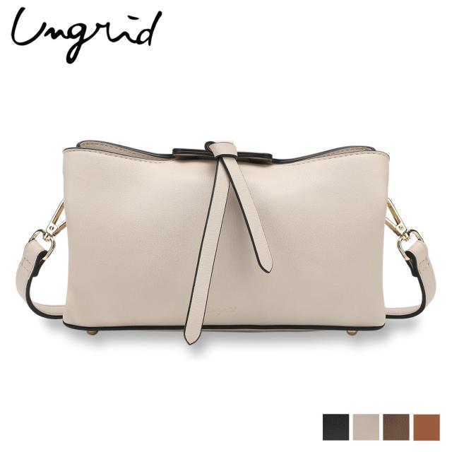アングリッド Ungrid バッグ ショルダーバッグ レディース 斜め掛け ブラック ホワイト ブラウン 黒 白 UNG-52820B