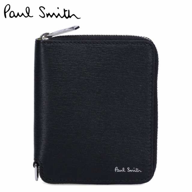 ポールスミス Paul Smith 財布 二つ折り財布 メンズ 本革 ラウンド