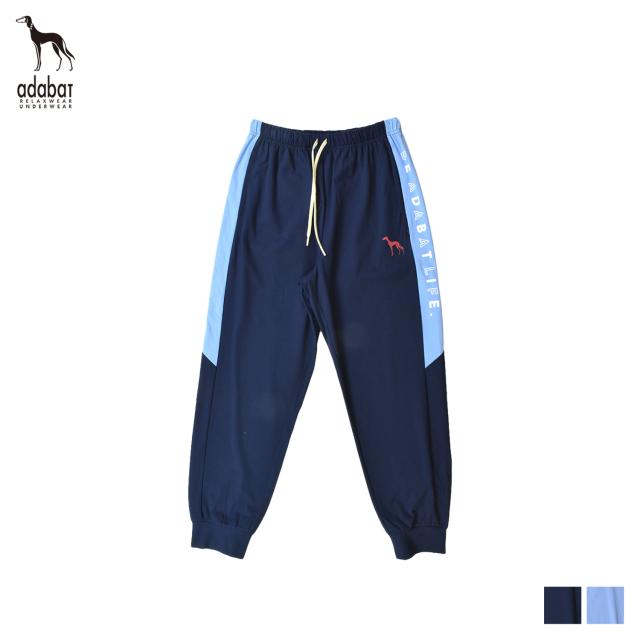 アダバット adabat ルームウェア 部屋着 パジャマ ナイトウェア ロングパンツ メンズ LONG PANTS ネイビー ブルー 0215-66