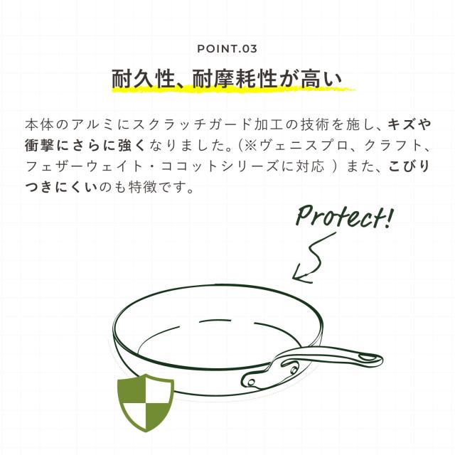 グリーンパン GREENPAN フライパン ストゥディオ 26cm IH ガス火対応 セラミックコーティング STUDIO CC007340_6