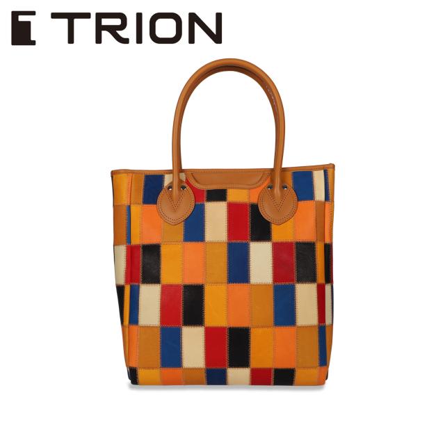 トライオン TRION バッグ トートバッグ メンズ レディース パネルレザー 縦型 TOTE マルチカラー DPC250M
