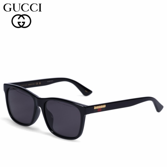 グッチ GUCCI サングラス メンズ レディース アジアンフィット UVカット 紫外線対策 ブラック 黒 GG0746SA-001 母の日