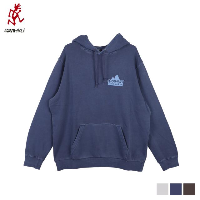 グラミチ Gramicci パーカー スウェット プルオーバー メンズ CLIMBING GEAR HOODIE SWEATSHIRT グレー ネイビー ブラウン G3FU-J078