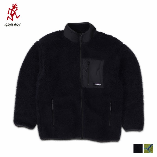 GRAMICCI グラミチ フリース ボア ジャケット メンズ レディース SHERPA JACKET ネイビー グリーン G3FU-J061の通販は