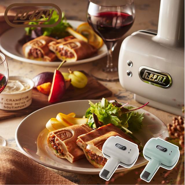 Toffy トフィー ホットサンドメーカー トースター ハーフ プレート交換タイプ 耳まで焼ける 1枚 電気 コンパクト ソロ ラドンナ K-HS5