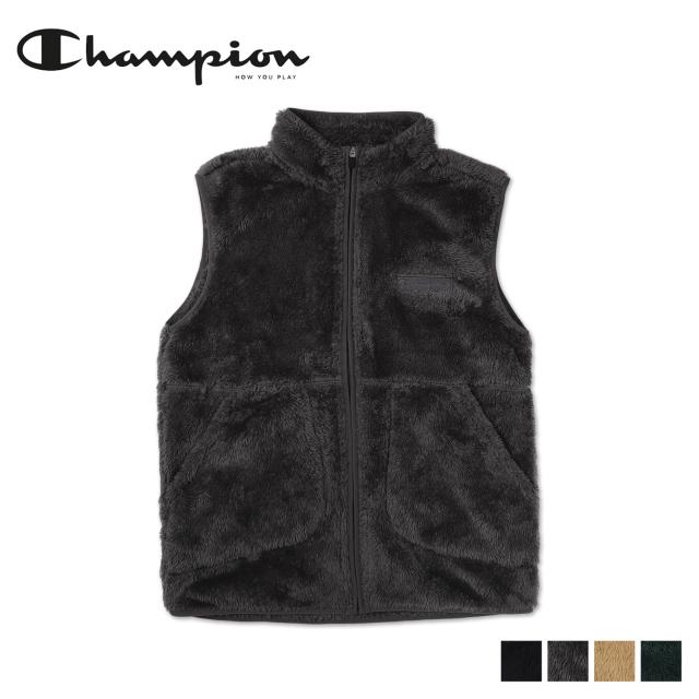 チャンピオン Champion ベスト フリース アウター メンズ ボア ZIP VEST ブラック グレー ベージュ グリーン 黒 C3-Y617 5,724円