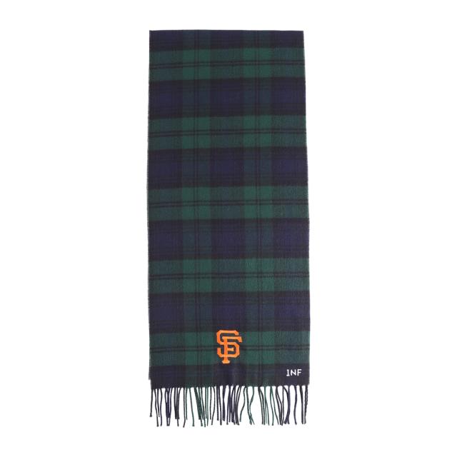 INFIELDER Design インフィールダーデザイン マフラー ストール メンズ レディース チェック メジャーリーグ MLB-171