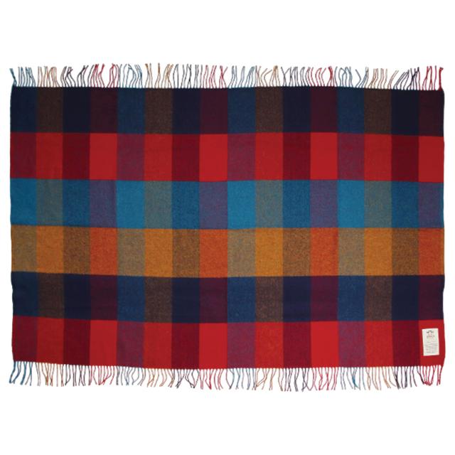 AVOCA アヴォカ ヘルファイア ストール マフラー ブランケット ひざ掛け レディース チェック柄 大判 厚手 ウール HELLFIRE 母の日の通販は
