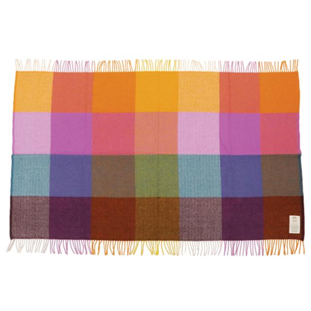 AVOCA アヴォカ ヘルファイア ストール マフラー ブランケット ひざ掛け レディース チェック柄 大判 厚手 ウール HELLFIRE 母の日の通販は