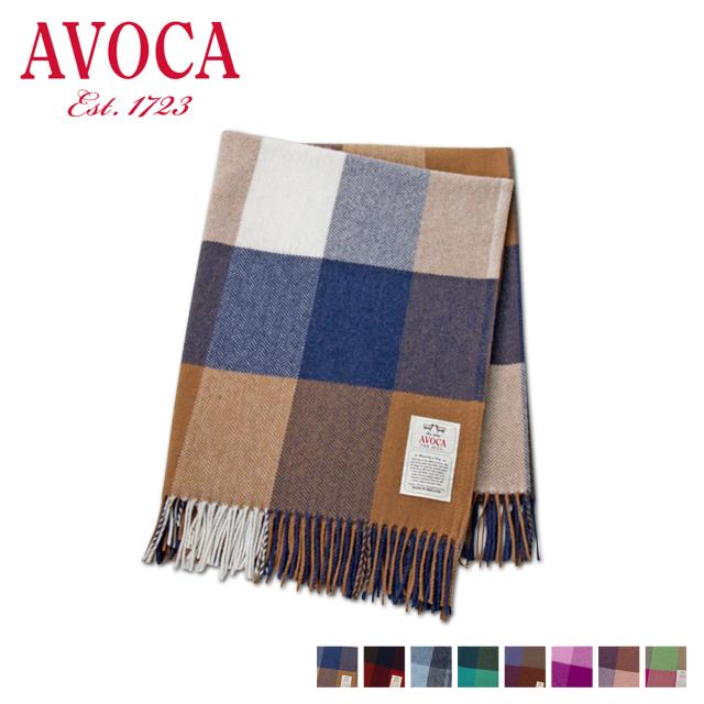 AVOCA アヴォカ ヘルファイア ストール マフラー ブランケット ひざ掛け レディース チェック柄 大判 厚手 ウール HELLFIRE 母の日の通販は