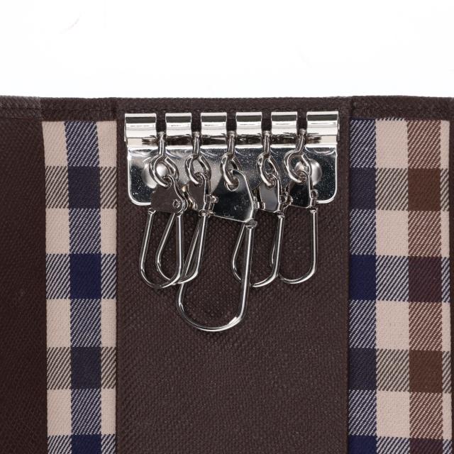 アクアスキュータム AQUASCUTUM キーケース キーホルダー 三つ折り バーミンガム メンズ 5連 本革 AQ-508020_5