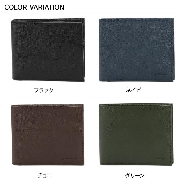 アクアスキュータム AQUASCUTUM 紙入れ 二つ折り バーミンガム メンズ 本革 AQ-514010