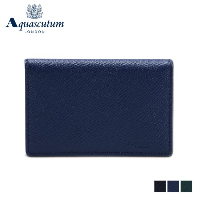 アクアスキュータム AQUASCUTUM カードケース 名刺入れ 定期入れ パスケース リバプール メンズ 本革 AQ-9150121