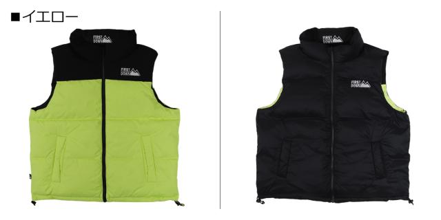 FIRST DOWN ファーストダウン ベスト ダウンベスト アウター バブル