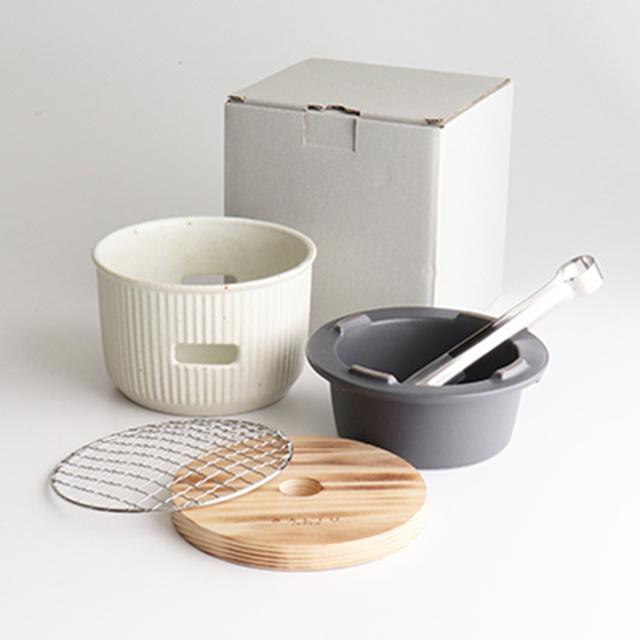 【未使用】 SALIU サリュウ　炭焼きグリル 小陶器 水コンロ 水コンロ 七輪 slu-3871_3.jpg
