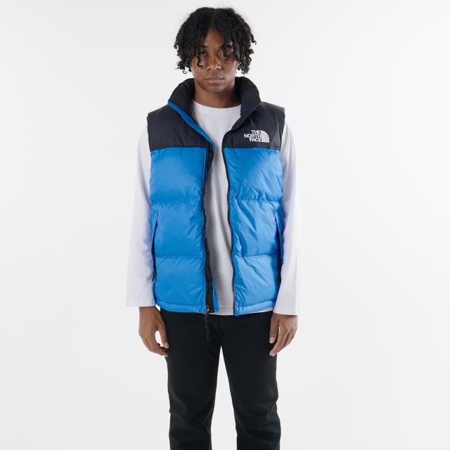 THE NORTH FACE 青 ダウンジャケットノースフェイス ヌプシ ブルー ノースフェイス1996レトロヌプシジャケットLブルーダウンジャケット